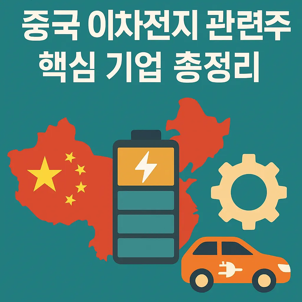 중국 이차전지 관련주 알아보기 대표 이미지