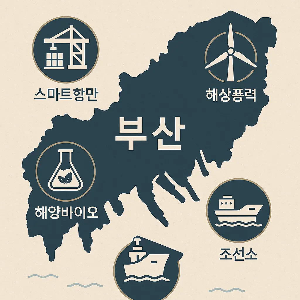해수부 이전 관련주 섹터 이미지
