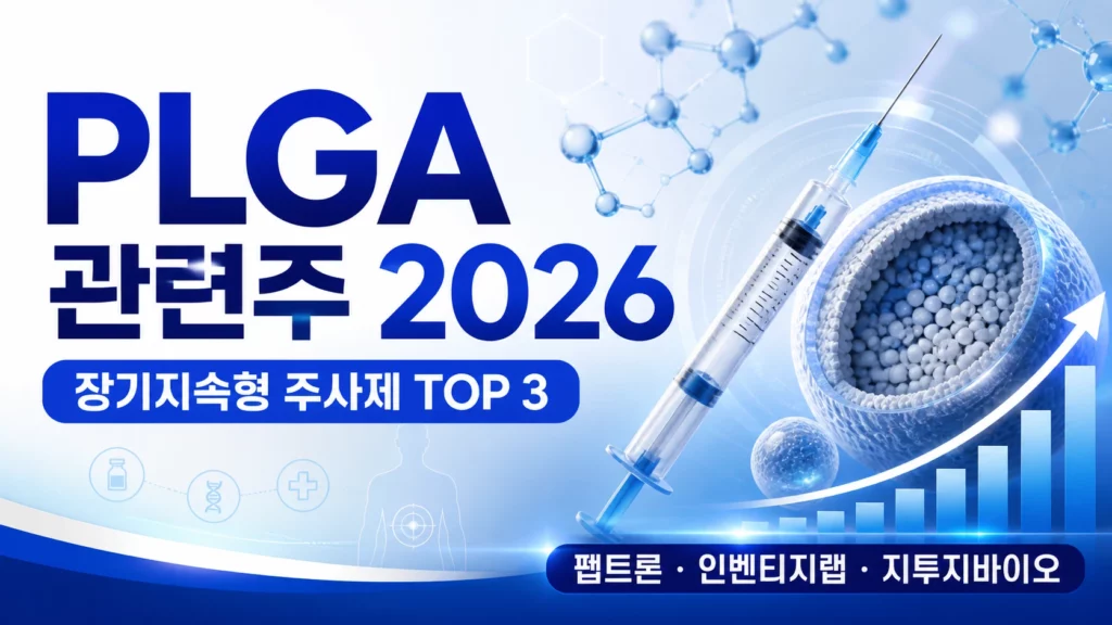 PLGA 관련주 2026 장기지속형 주사제 TOP 3