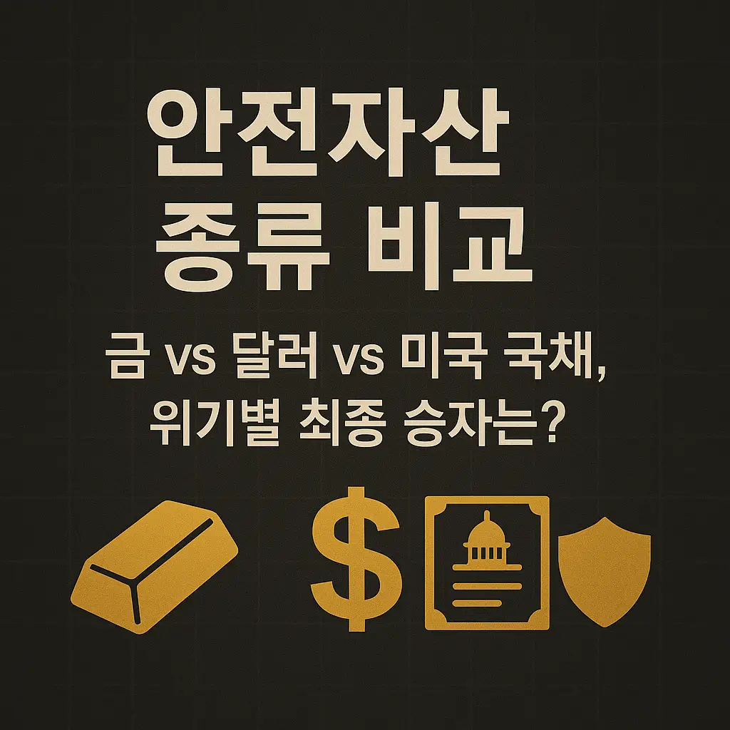 안전자산 종류 비교 대표 이미지