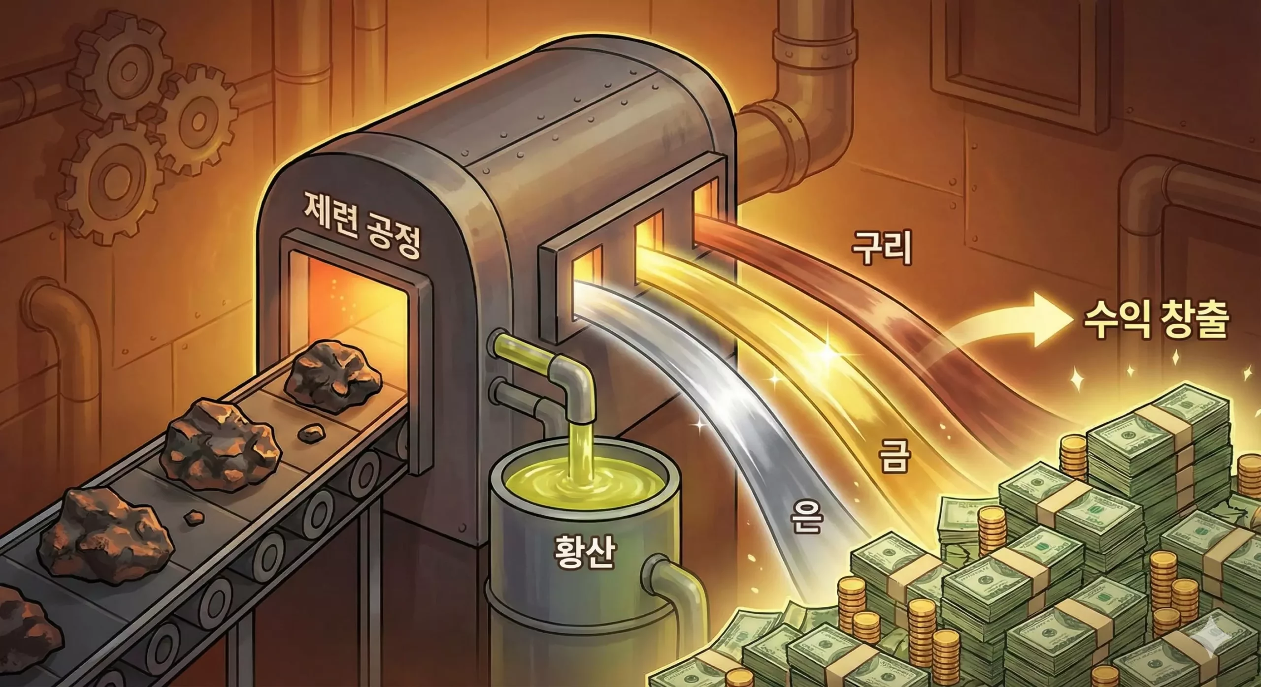 구리 슈퍼사이클 수혜주 제련소의 부산물 수익 구조 구리 슈퍼사이클 수혜주 제련소의 부산물 수익 구조