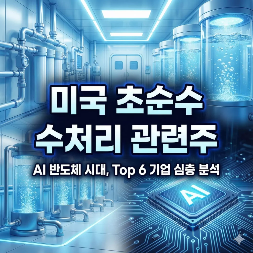 미국 초순수 수처리 관련주 알아보기 대표 이미지