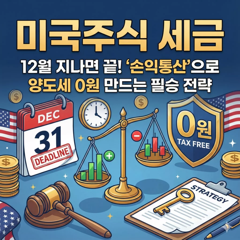 미국주식 세금 손익통산 양도세 절약 비법 알아보기 대표 이미지