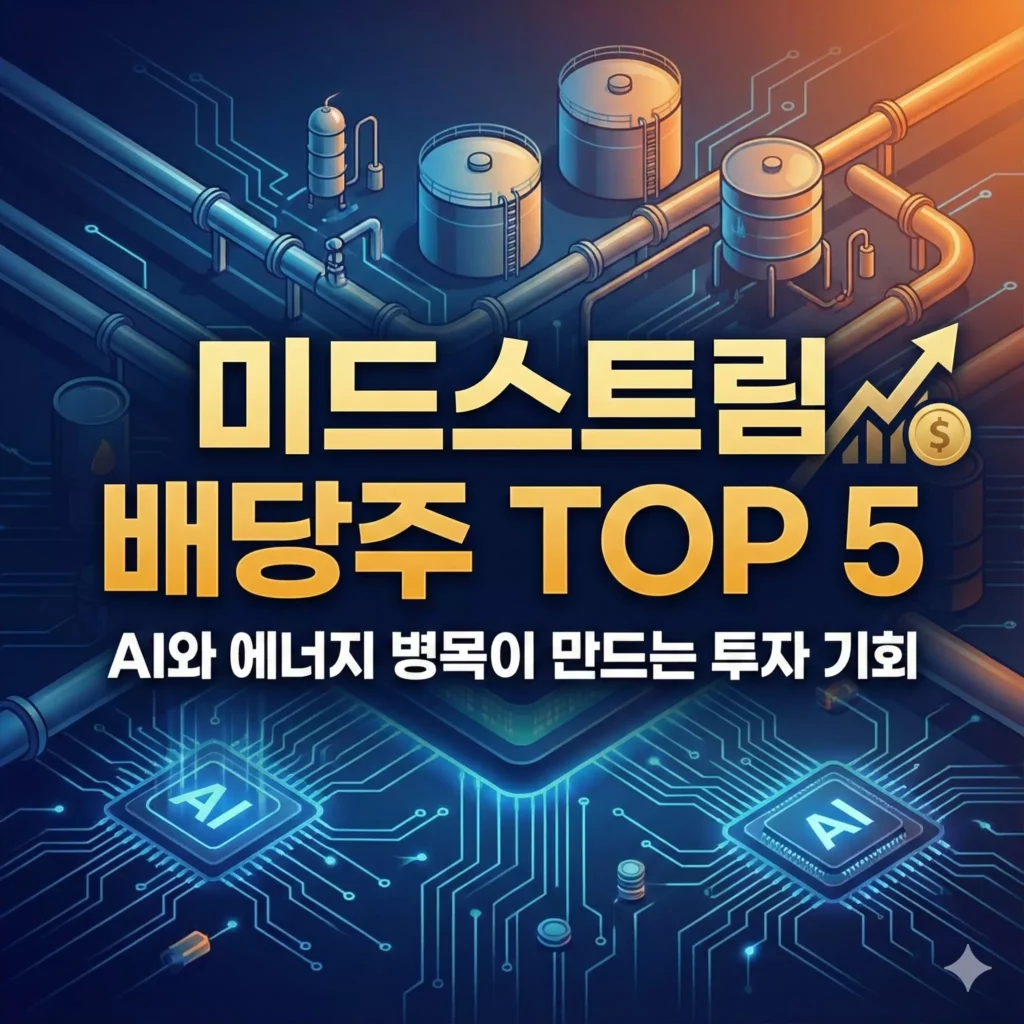 미드스트림 배당주 TOP 5 알아보기 대표 이미지