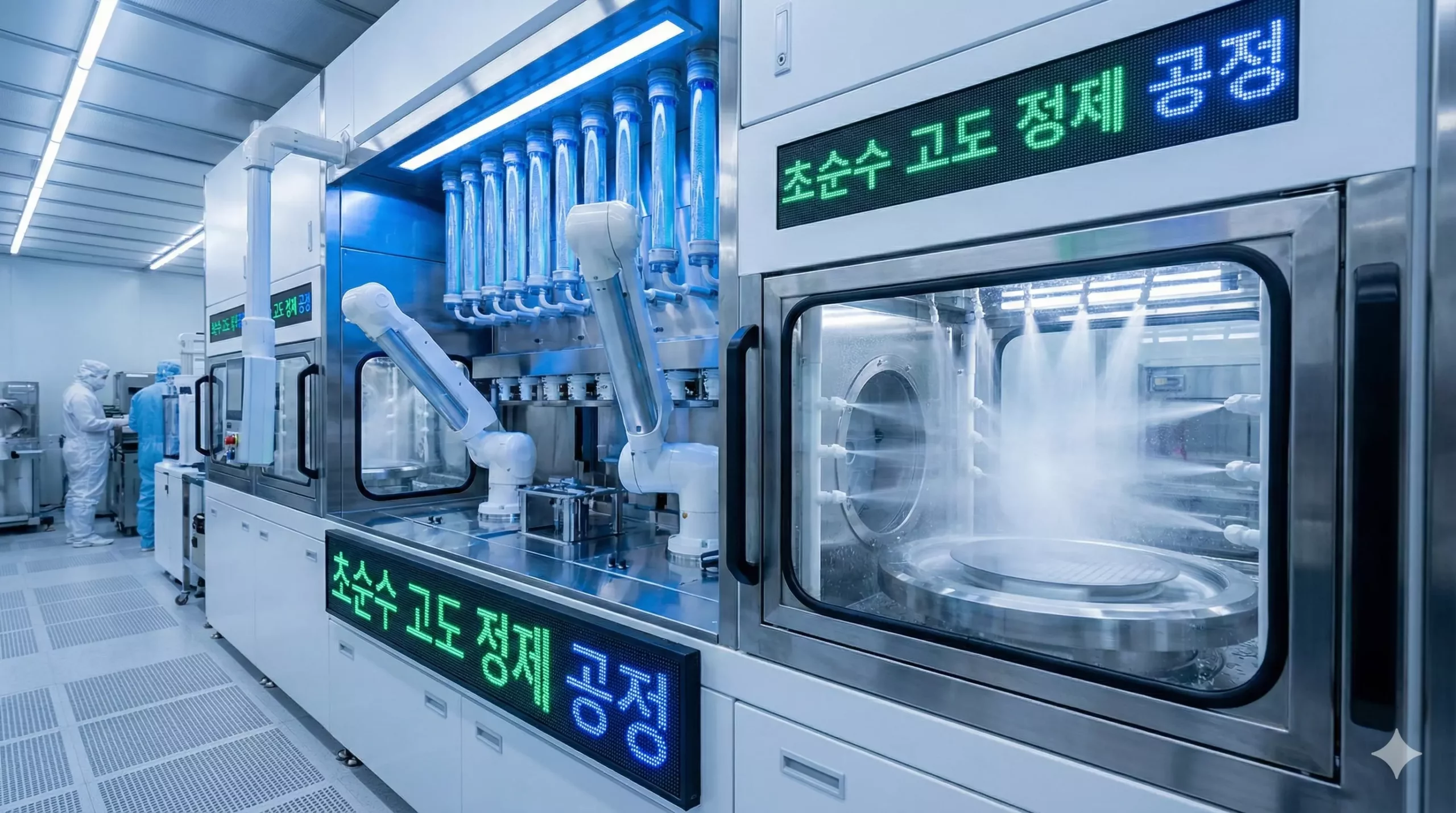 반도체 웨이퍼 세정 공정에 사용되는 초순수와 수처리 기술 반도체 웨이퍼 세정 공정에 사용되는 초순수와 수처리 기술
