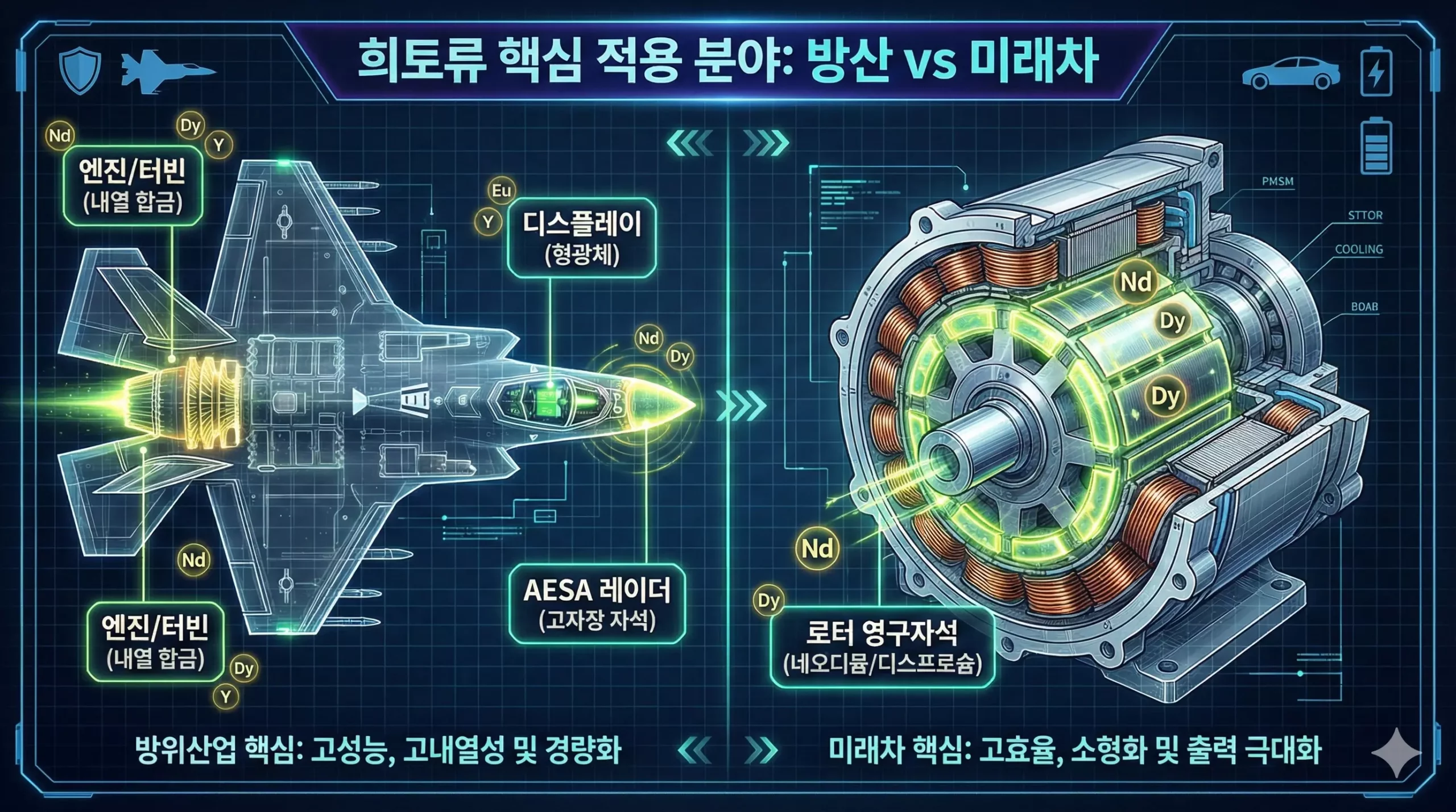 전기차 모터와 전투기 핵심 소재로 쓰이는 희토류 ETF 관련 산업 이미지 전기차 모터와 전투기 핵심 소재로 쓰이는 희토류 ETF 관련 산업 이미지