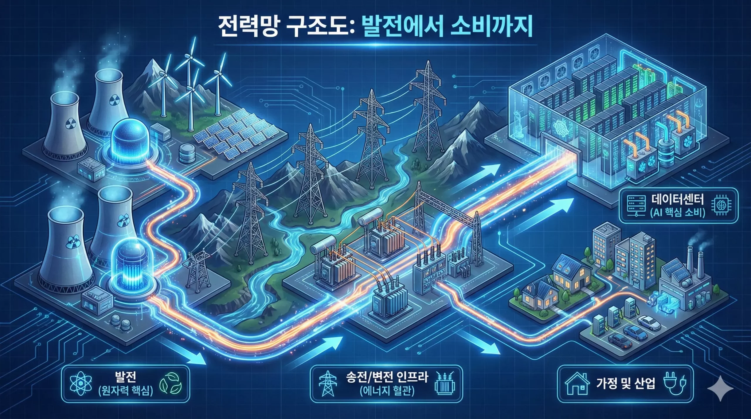 전력 반도체 ETF와 함께 봐야 할 전력 인프라 및 유틸리티 밸류체인