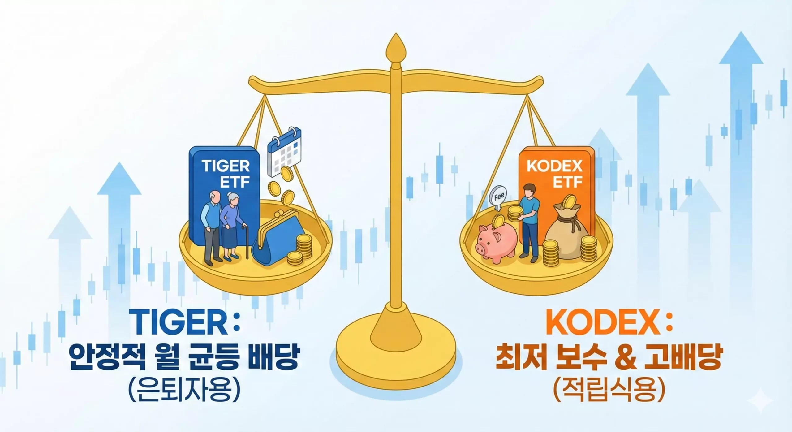 퇴직연금 투자자를 위한 TIGER(안정형) vs KODEX(수익 추구형) 리츠 인프라 ETF 핵심 특징 비교 인포그래픽 퇴직연금 투자자를 위한 TIGER(안정형) vs KODEX(수익 추구형) 리츠 인프라 ETF 핵심 특징 비교 인포그래픽