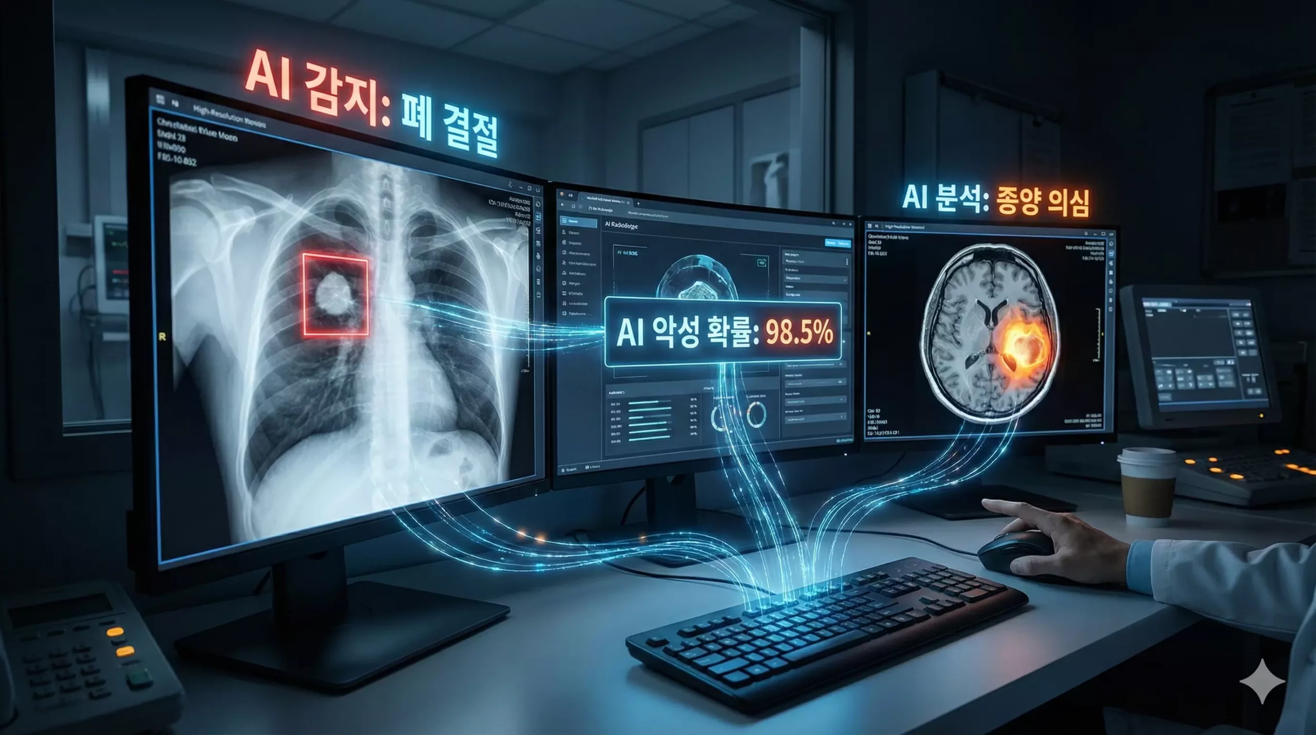 한국 메디컬 AI ETF 관련주, 루닛과 뷰노의 영상 진단 솔루션 예시