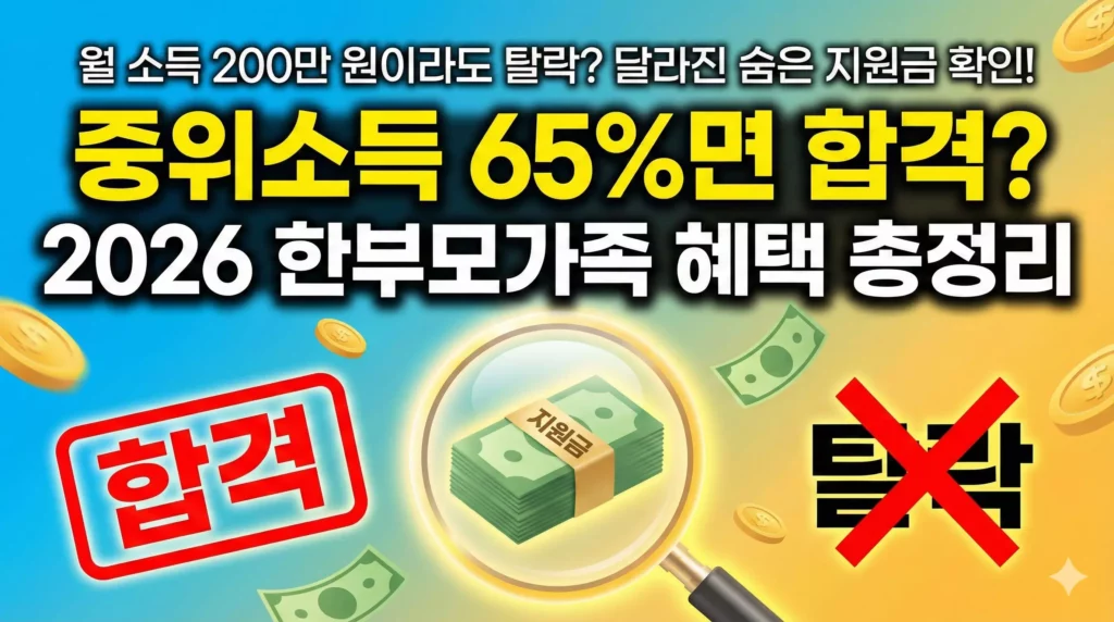 2026 한부모가족 혜택 총정리 알아보기 대표 이미지