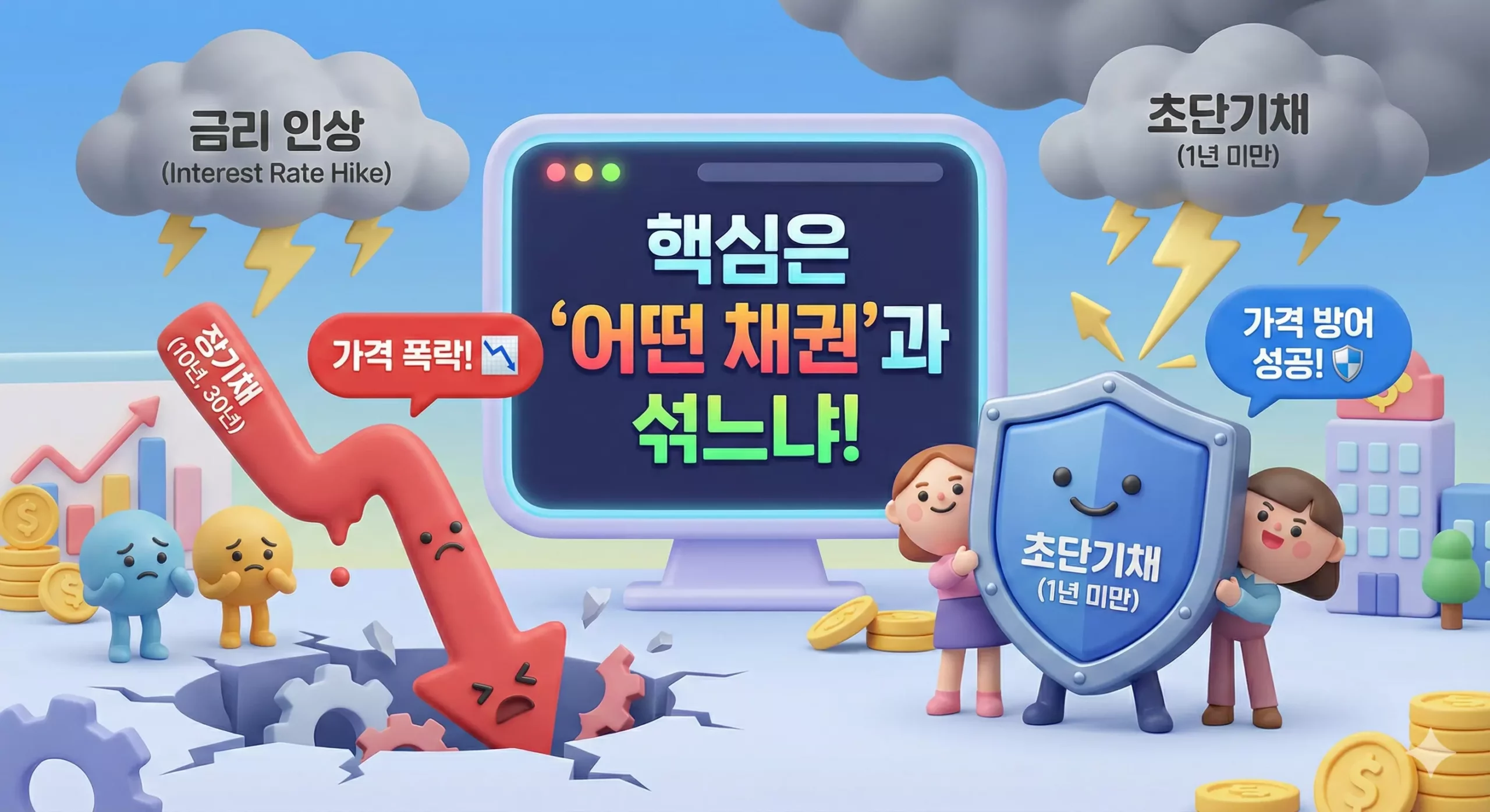 금리 인상기 퇴직연금 포트폴리오에서 단기채 혼합형 ETF가 유리한 이유 금리 인상기 퇴직연금 포트폴리오에서 단기채 혼합형 ETF가 유리한 이유