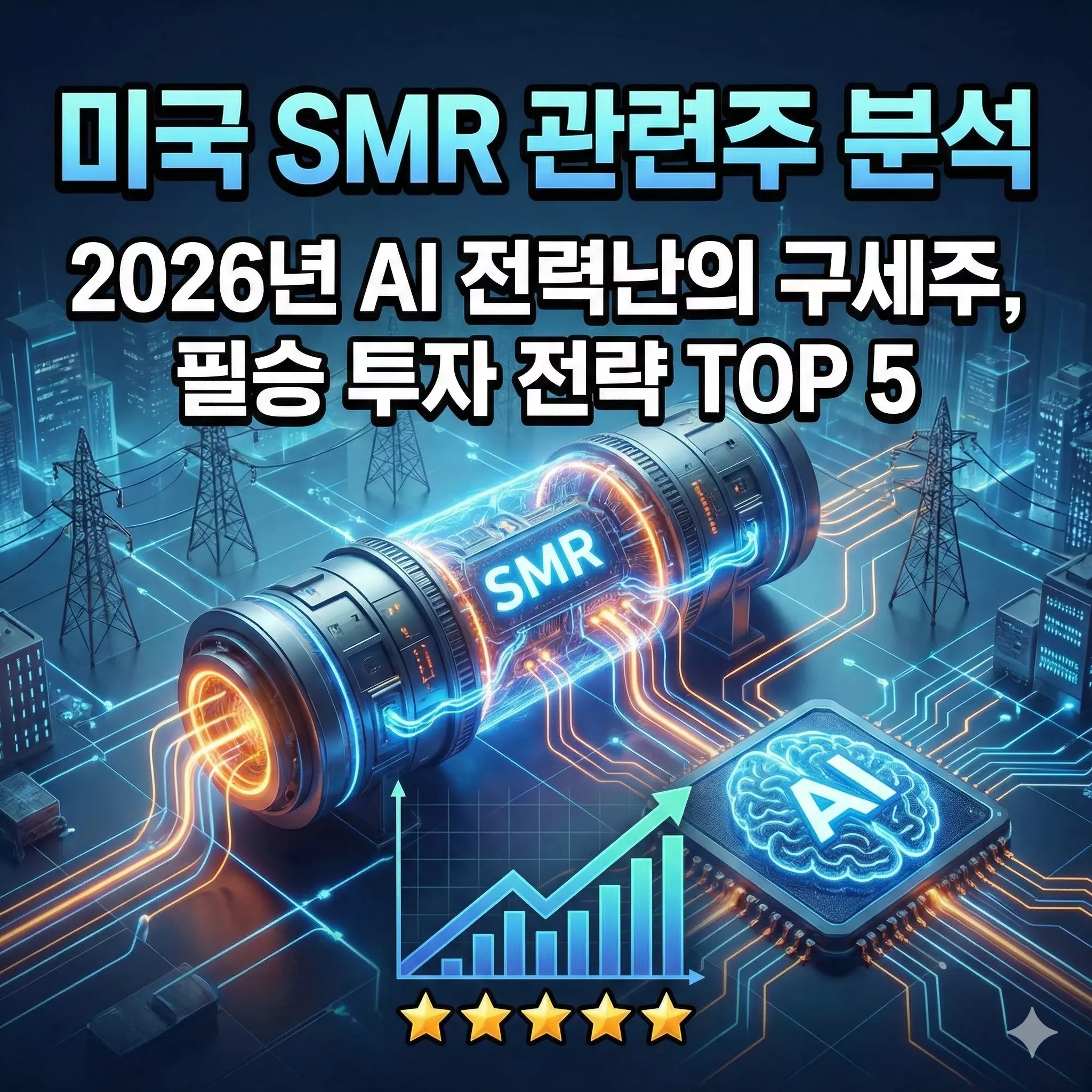 미국 SMR 관련주 분석 알아보기 대표 이미지