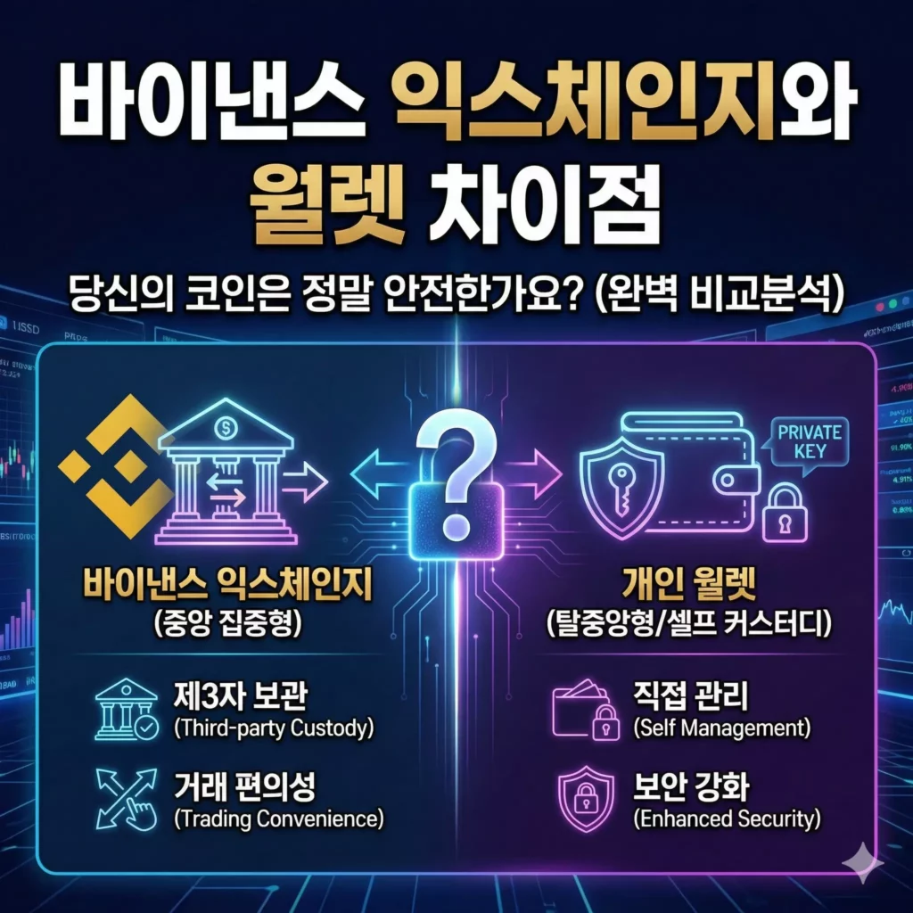 바이낸스 익스체인지와 월렛 차이점 알아보기 대표 이미지