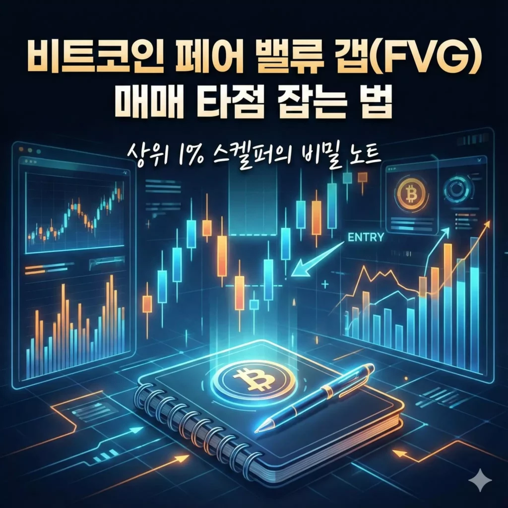 비트코인 페어 밸류 갭(FVG) 매매 타점 잡는 법 알아보기 대표 이미지