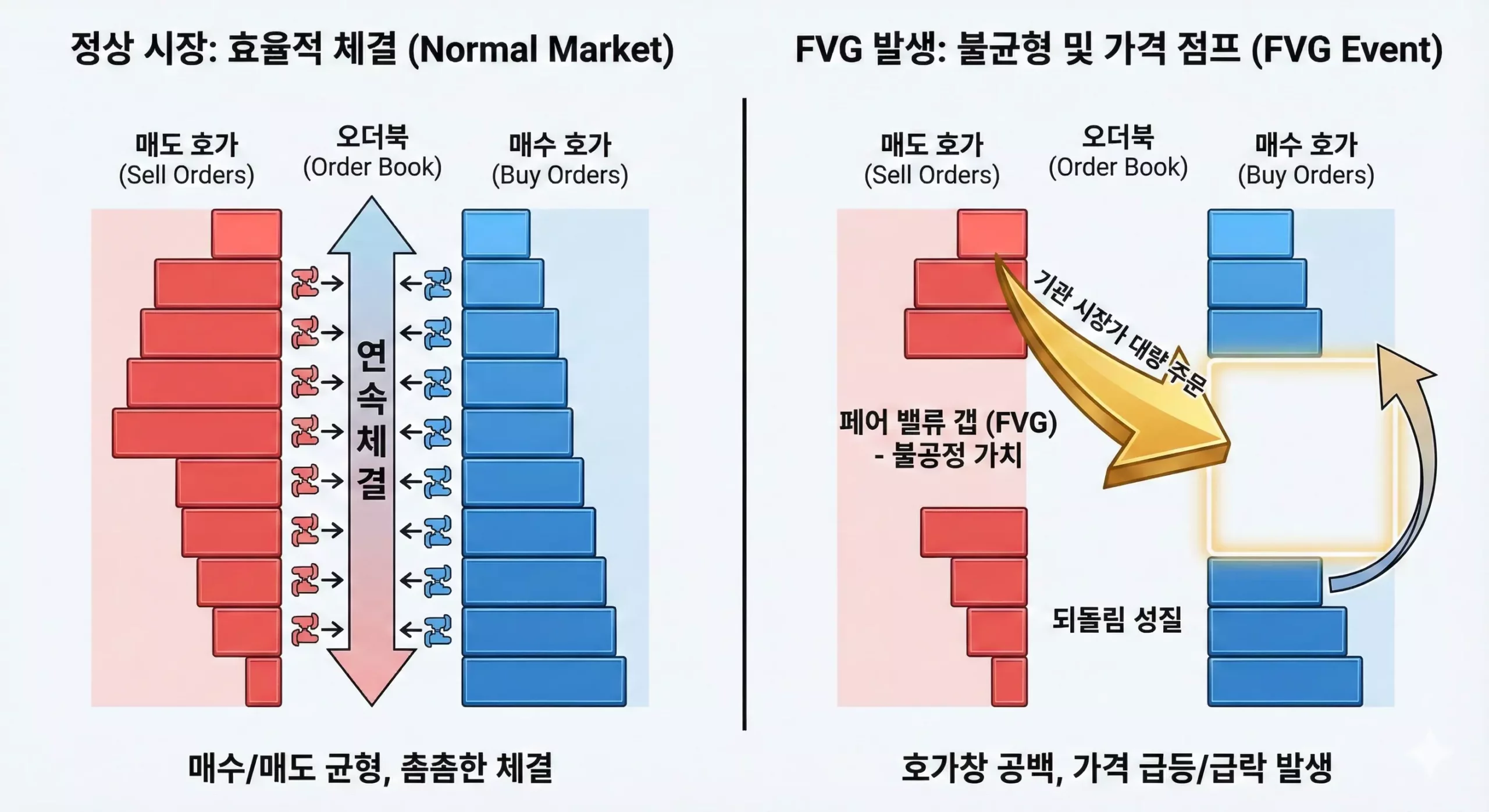 비트코인 페어 밸류 갭(FVG) 매매 타점 잡는 법 - 주문 불균형 원리 비트코인 페어 밸류 갭(FVG) 매매 타점 잡는 법 - 주문 불균형 원리