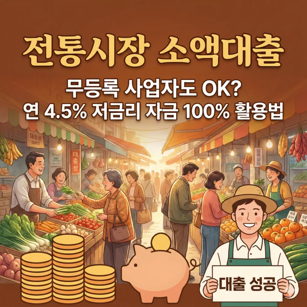 전통시장 소액대출 시장 상인회 대출 알아보기 대표 이미지
