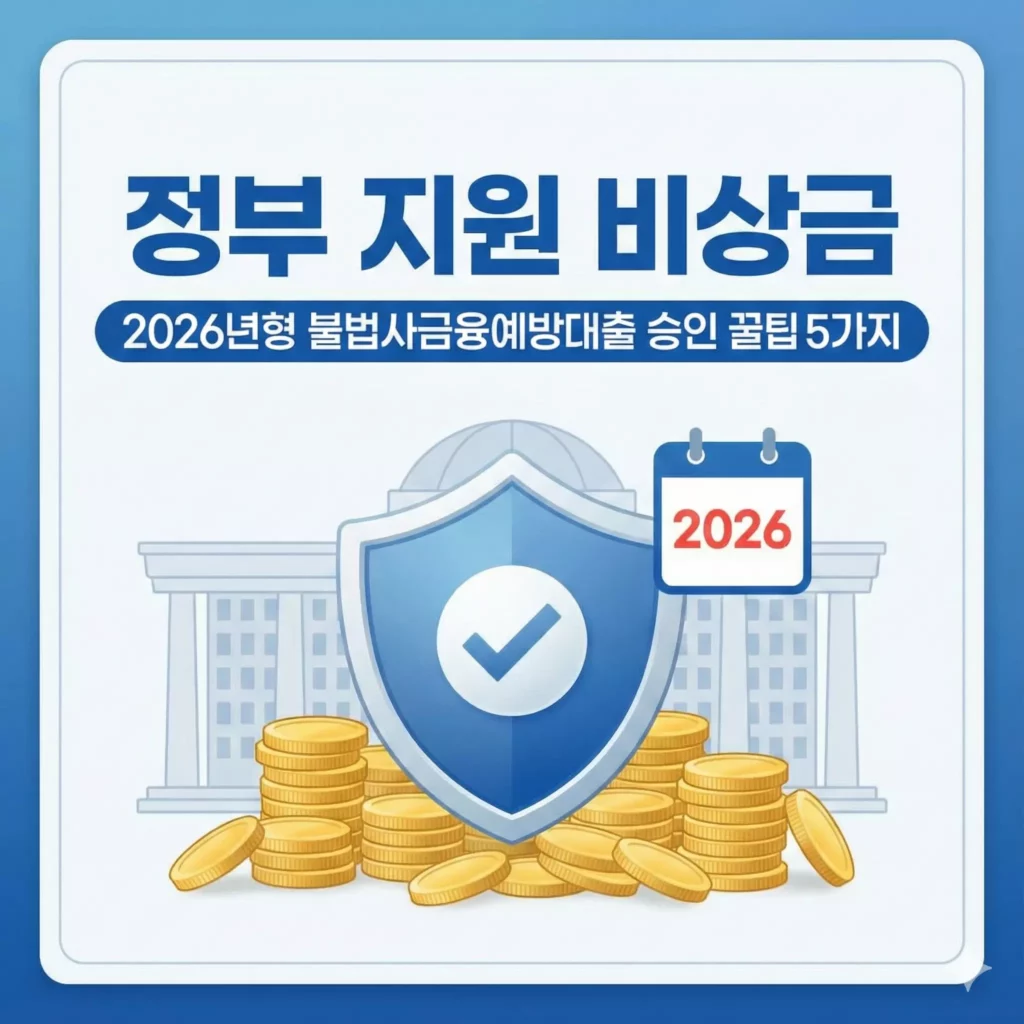 정부 지원 비상금 불법사금융예방대출 알아보기 대표 이미지