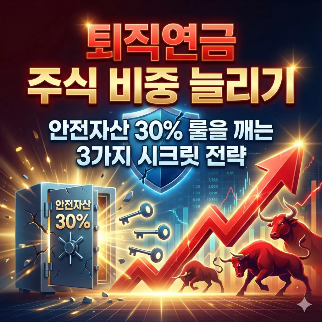 퇴직연금 주식 비중 늘리기 알아보기 대표 이미지