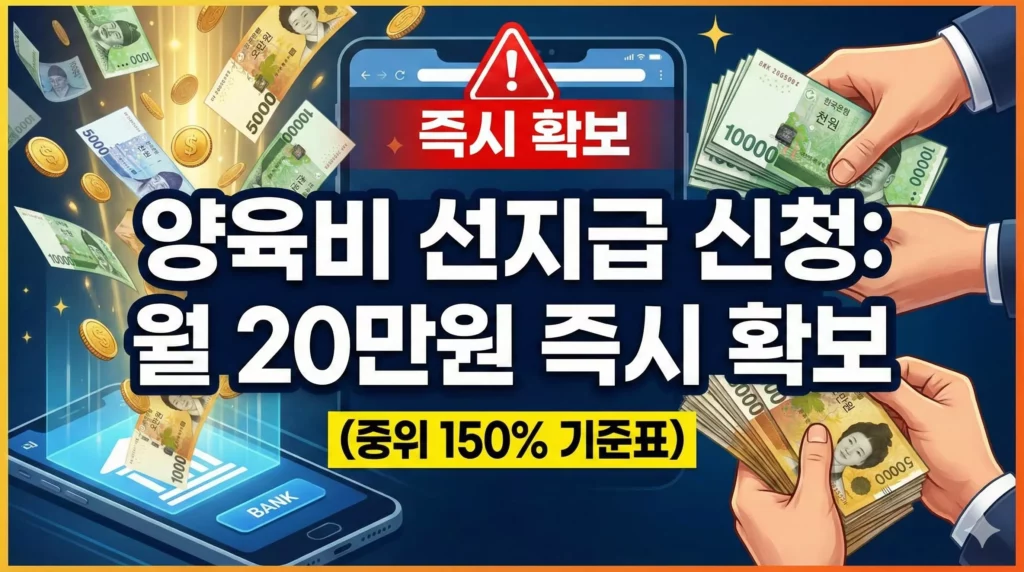 양육비 선지급 신청 방법 알아보기 대표 이미지