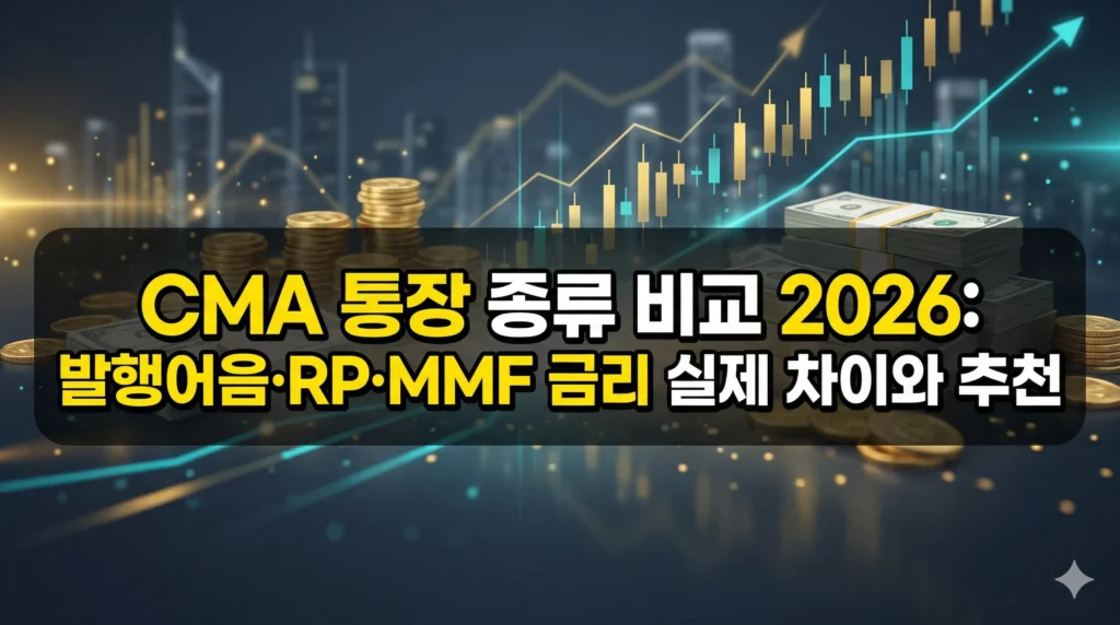 CMA 통장 종류 알아보기 대표 이미지