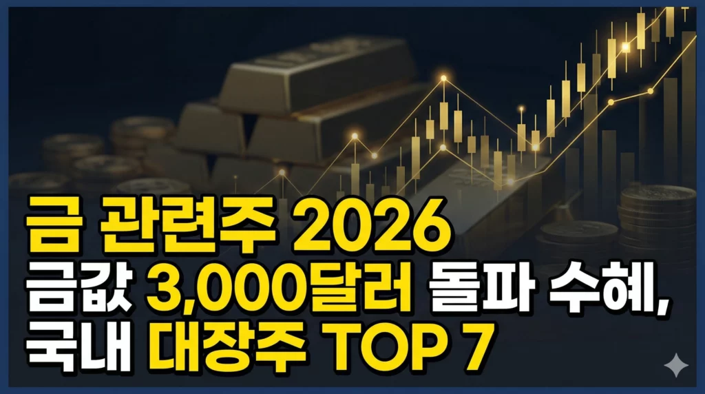 금 관련주 알아보기 대표 이미지