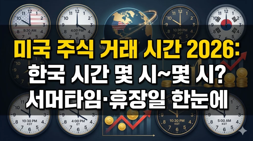 미국 주식 거래 시간 알아보기 대표 이미지