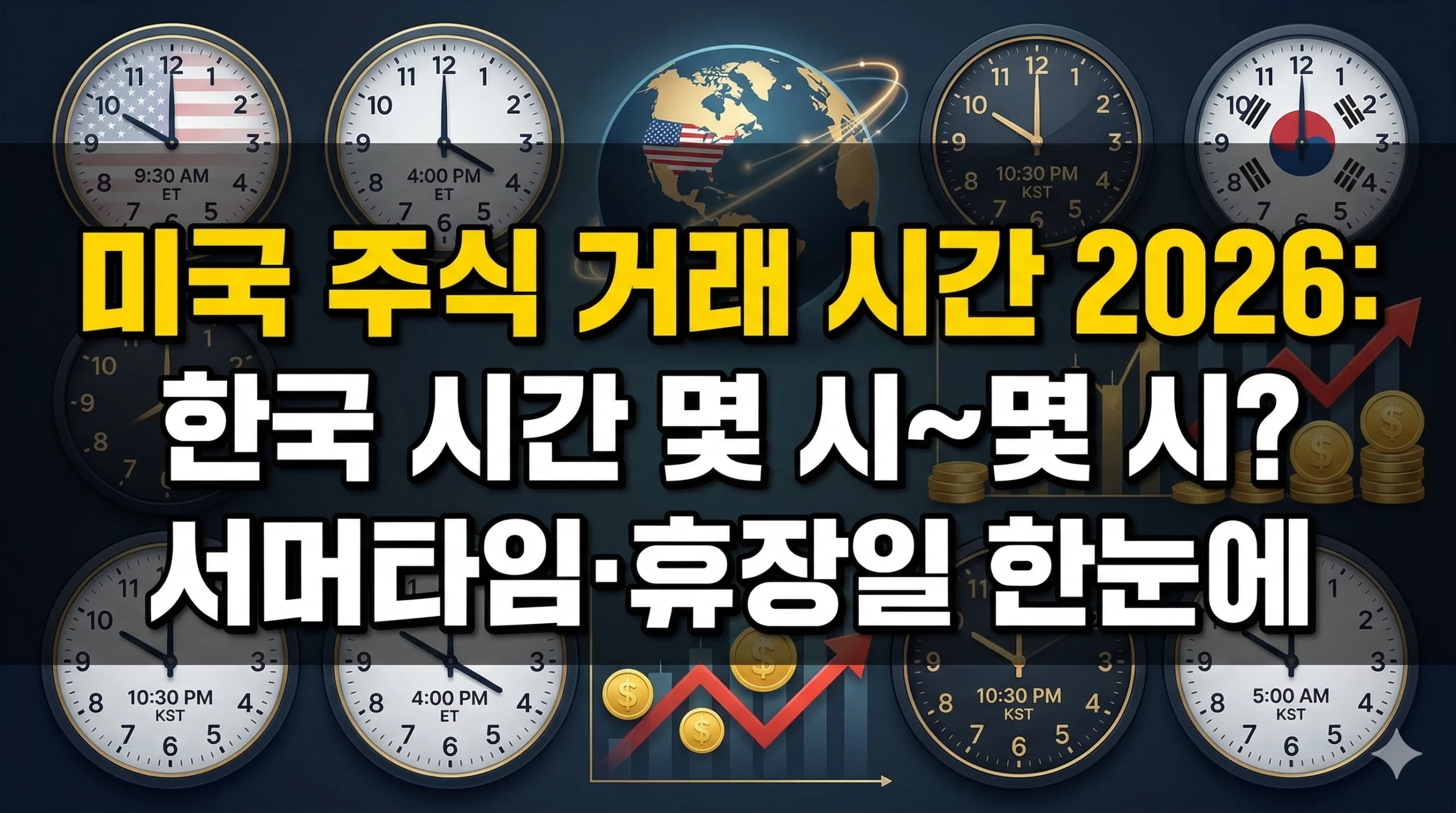 미국 주식 거래 시간 알아보기 대표 이미지