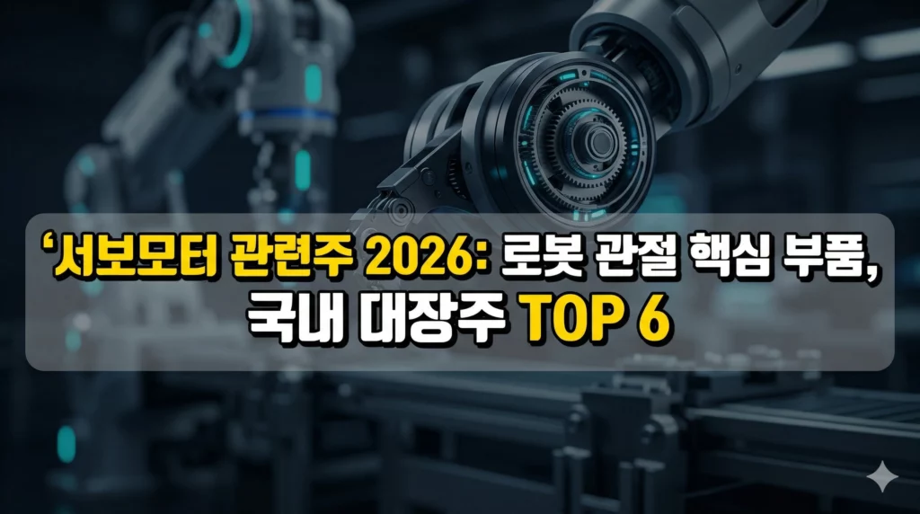 서보모터 관련주 알아보기 대표 이미지