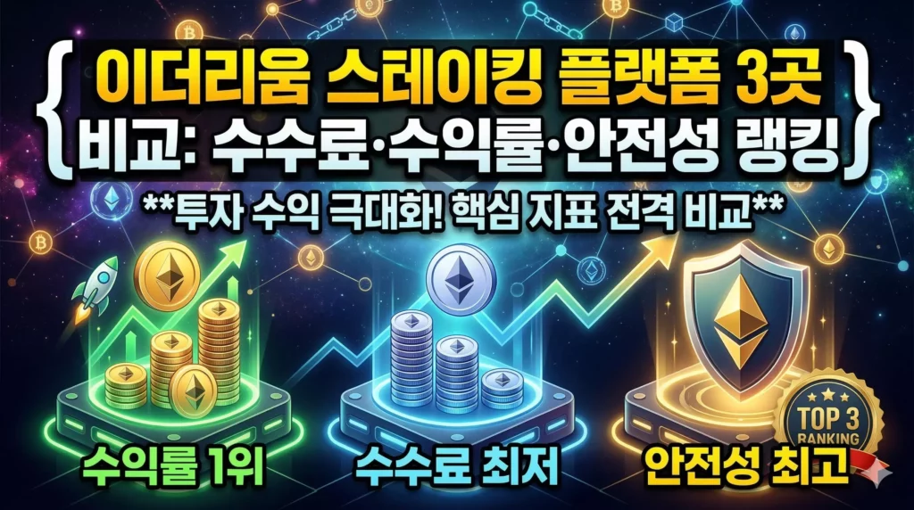 이더리움 스테이킹 비교 알아보기 대표 이미지