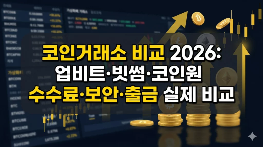 코인거래소 비교 대표 이미지