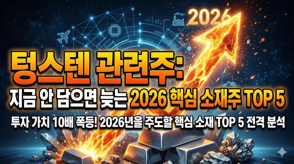 텅스텐 관련주 알아보기 대표 이미지