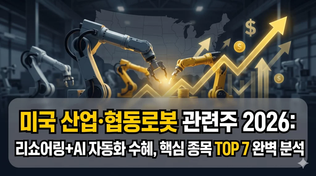 미국 산업 협동로봇 관련주 알아보기 대표 이미지
