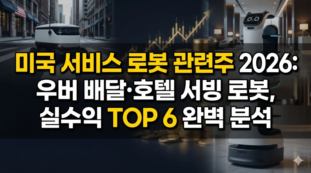 미국 서비스 로봇 관련주 알아보기 대표 이미지