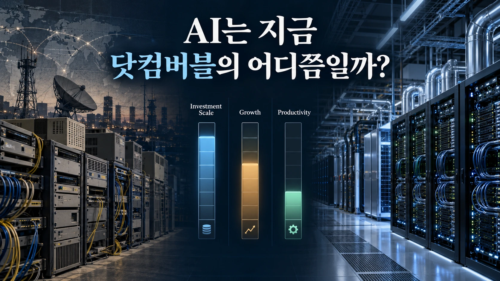 AI 버블은 닷컴버블 말기인가? 투자·생산성·기업이익으로 비교